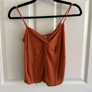 Vince Rust Twist-Front Camisole